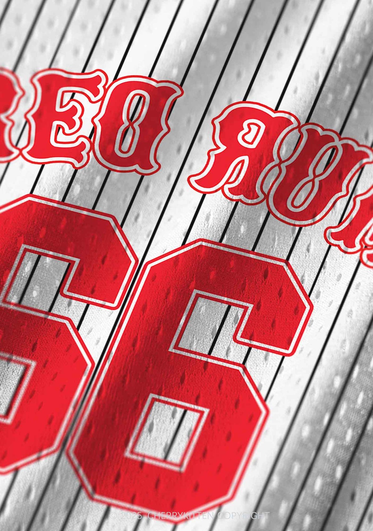 Custom Striped Red Rum Y2K Sport Jersey Tank Cherrykitten