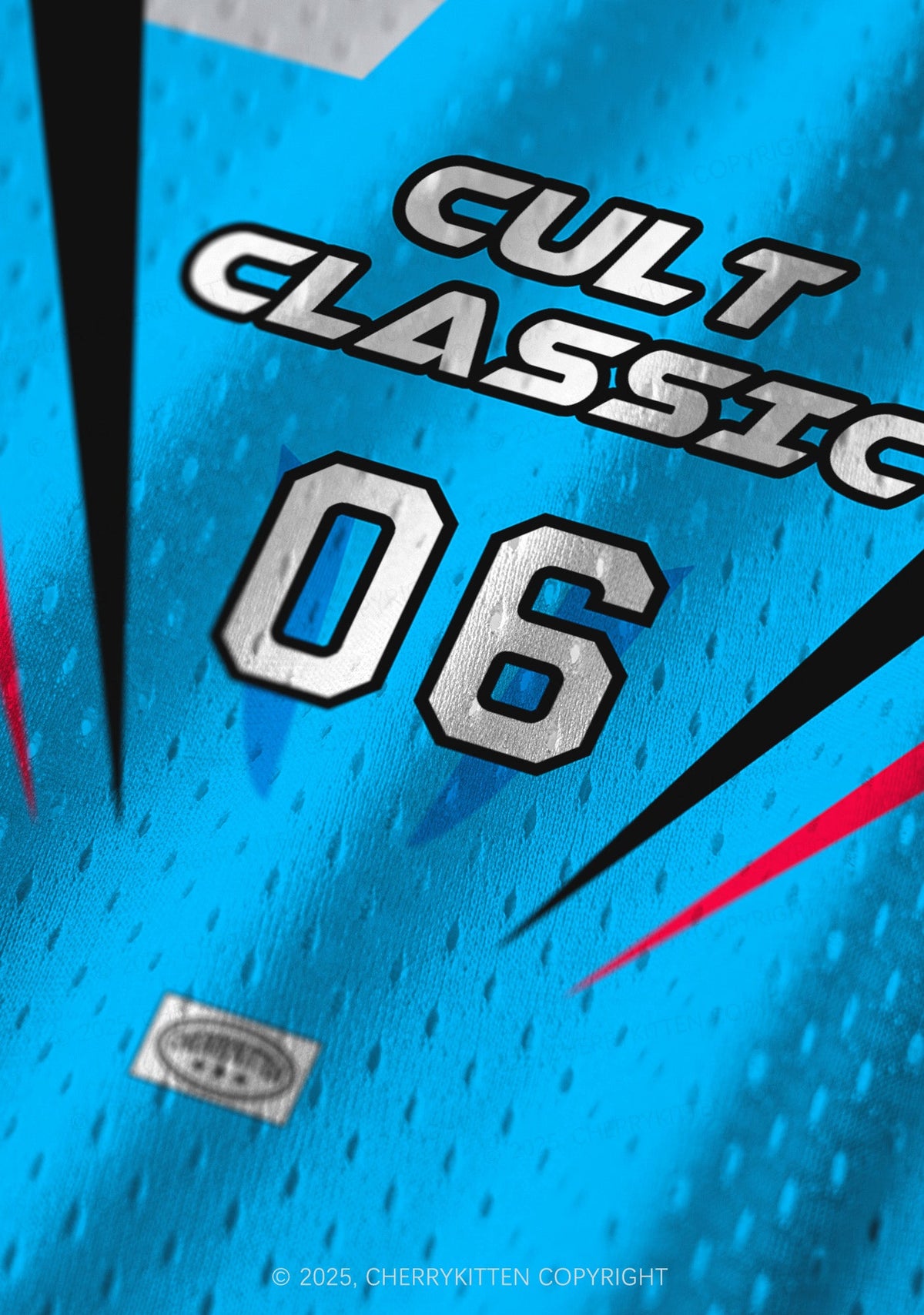 Custom Blue Cult Classic Y2K Sport Jersey Tank Cherrykitten
