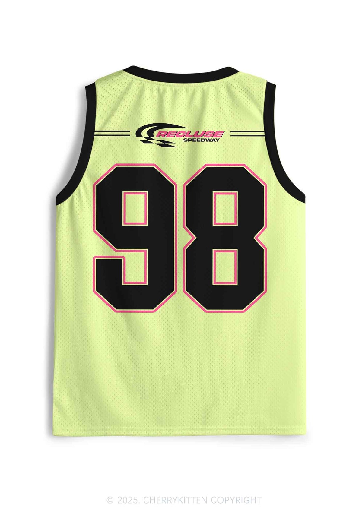 Custom Yellow Cxxt Y2K Sport Jersey Tank Cherrykitten