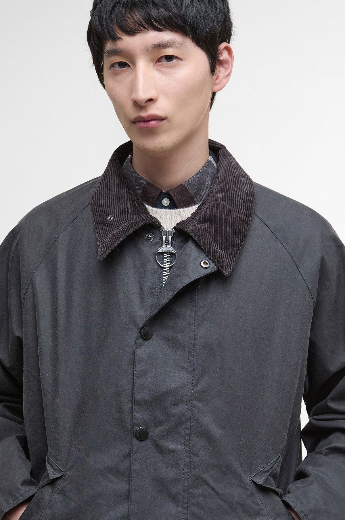 OS Transport Wax Jacket Grey