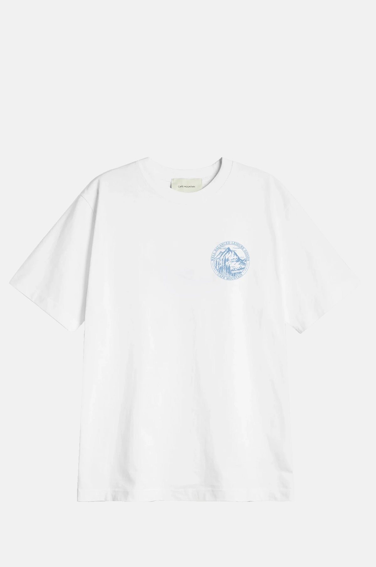 Members Stamp Tee Natural And Navy