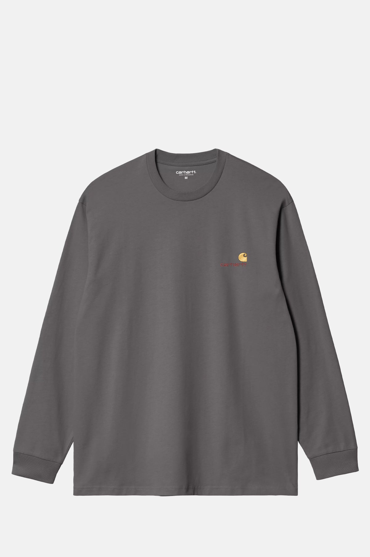 L/S American Script T-Shirt Graphite