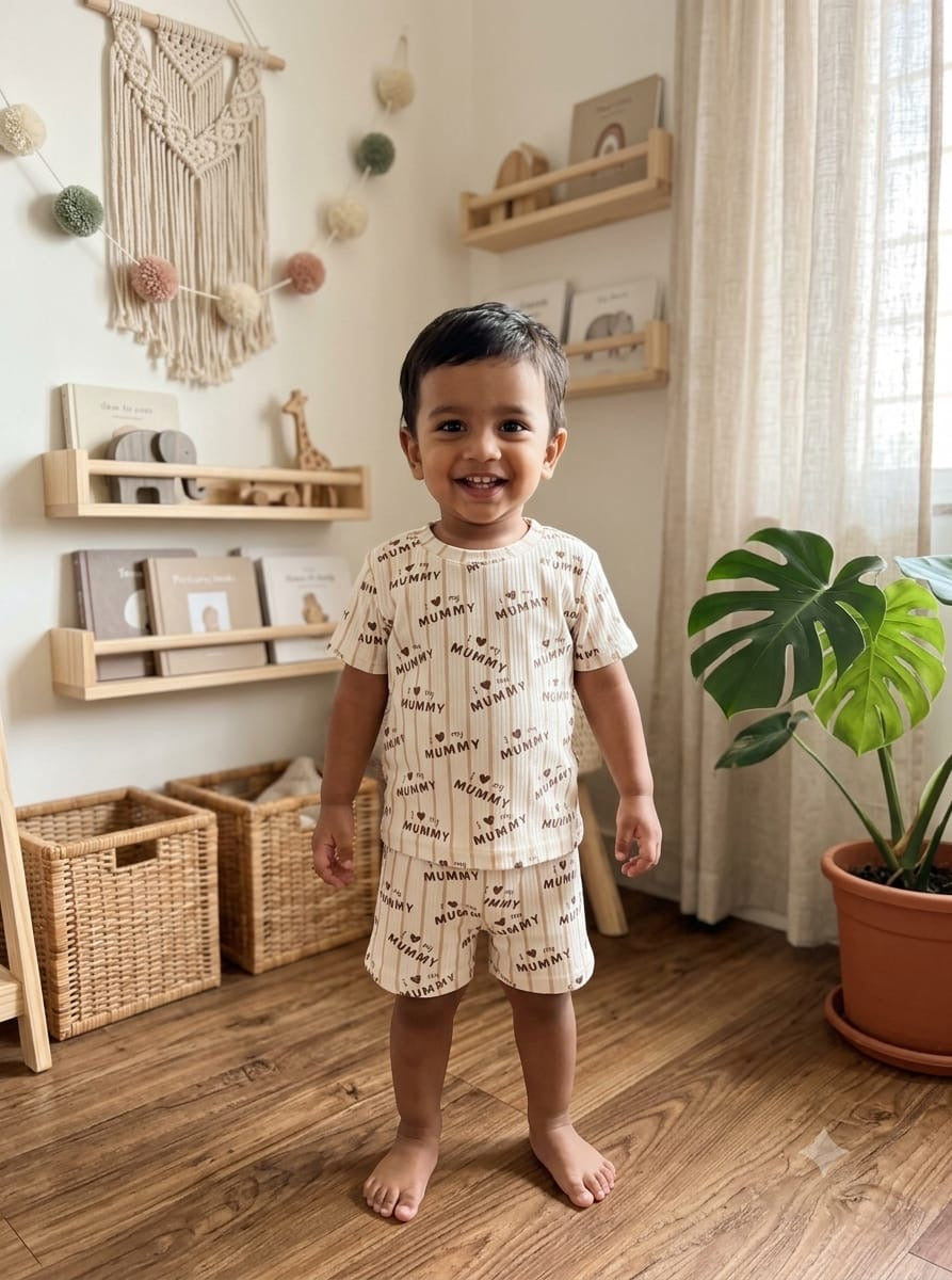 I 😍 mummy Short set (1-3 years )