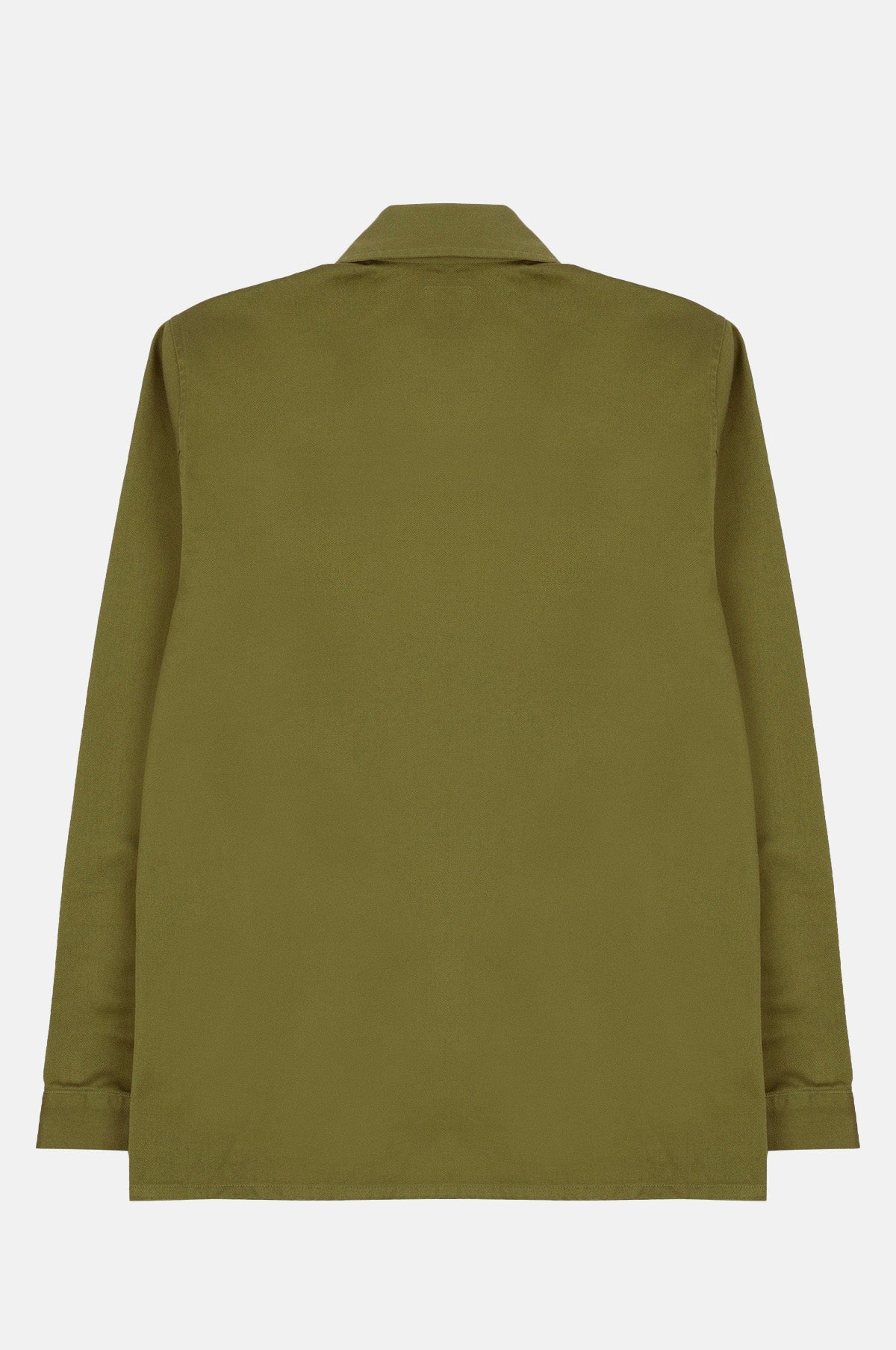 Textured Twill 3-Pocket Overshirt Military Green