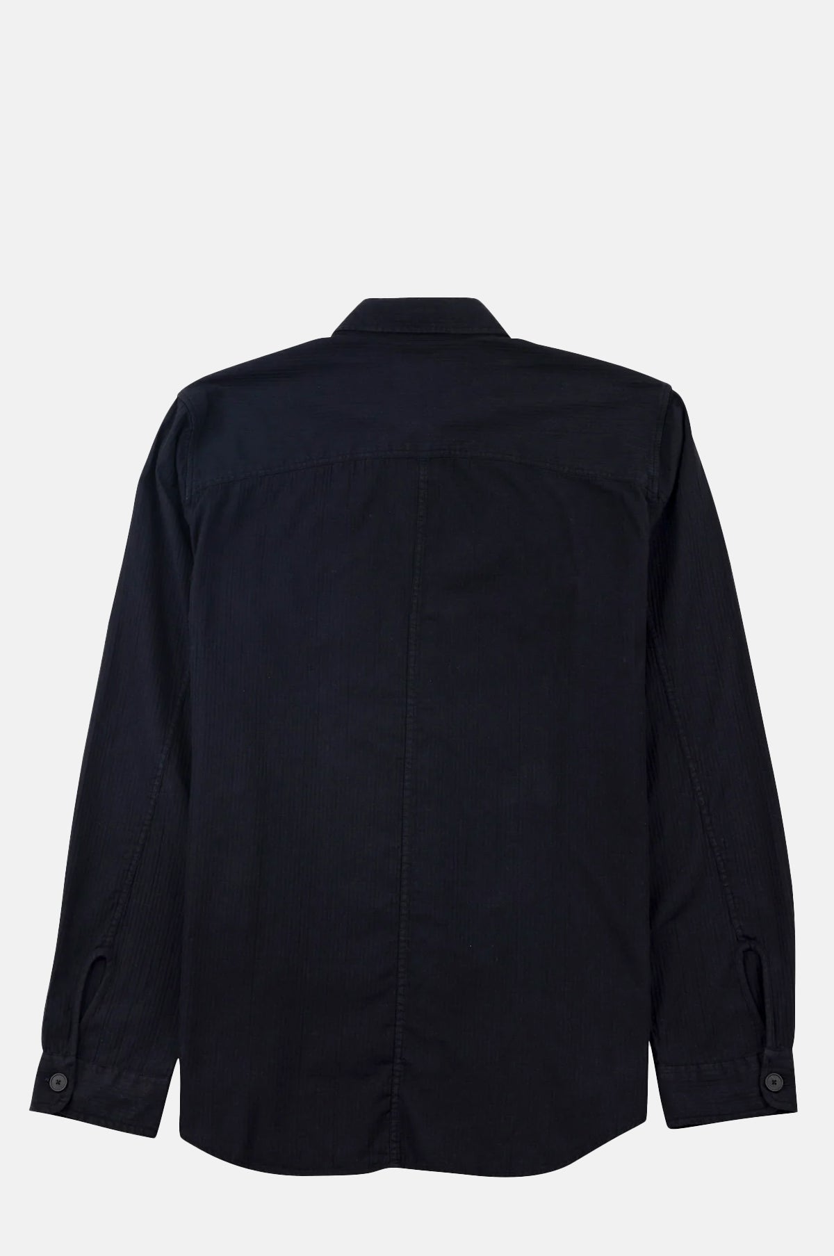 Herringbone Curve Shirt Soft Black