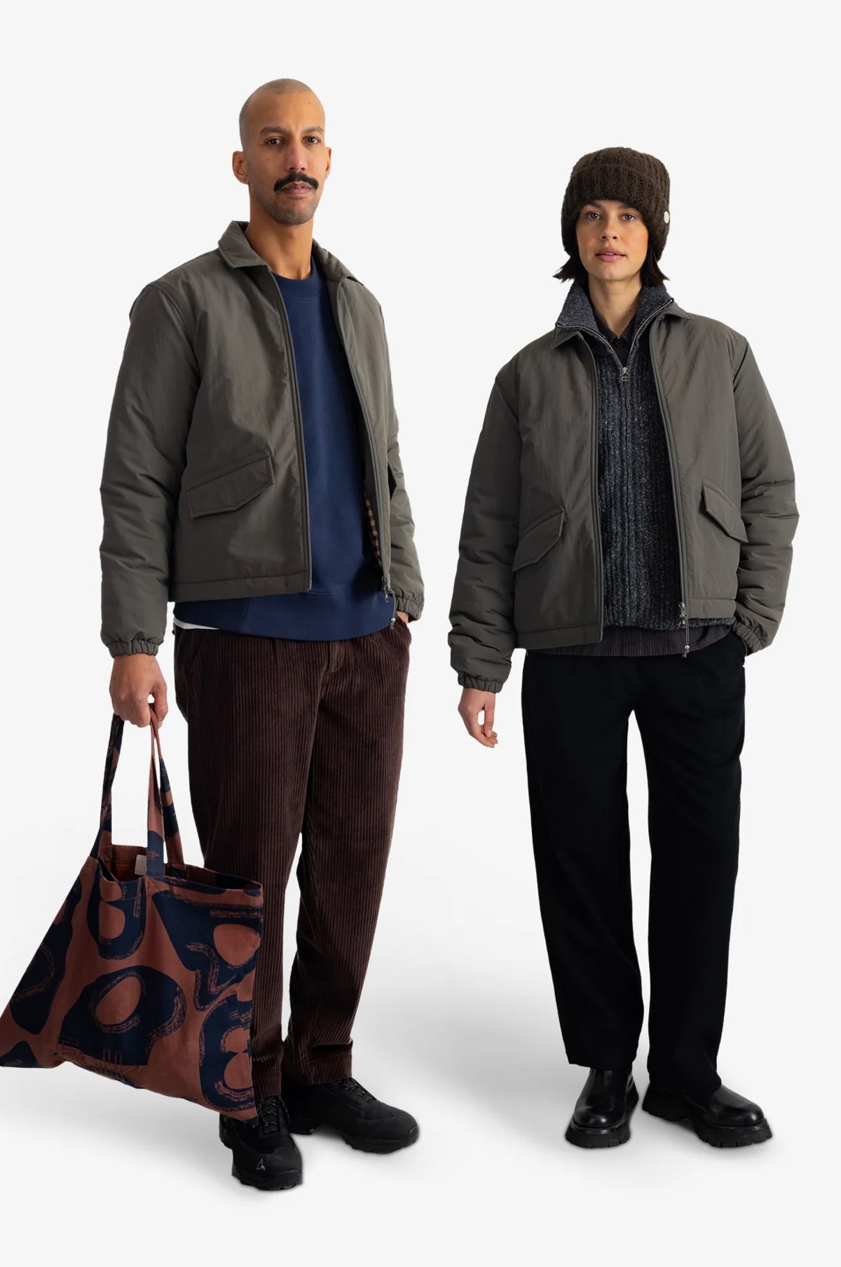 Wadded Bomber Dark Olive