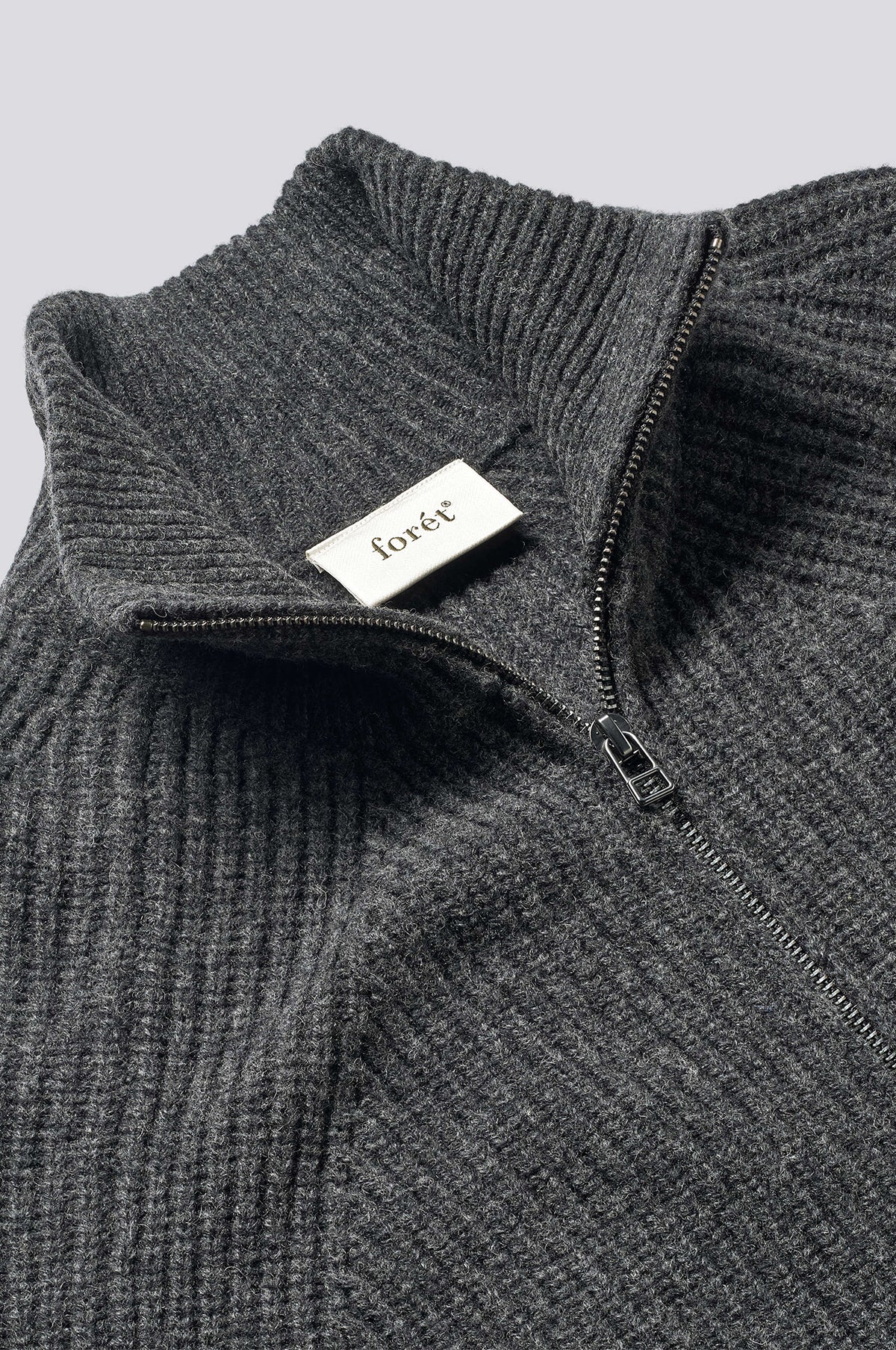 Delta Wool Zip Jacket Dark Grey Melange