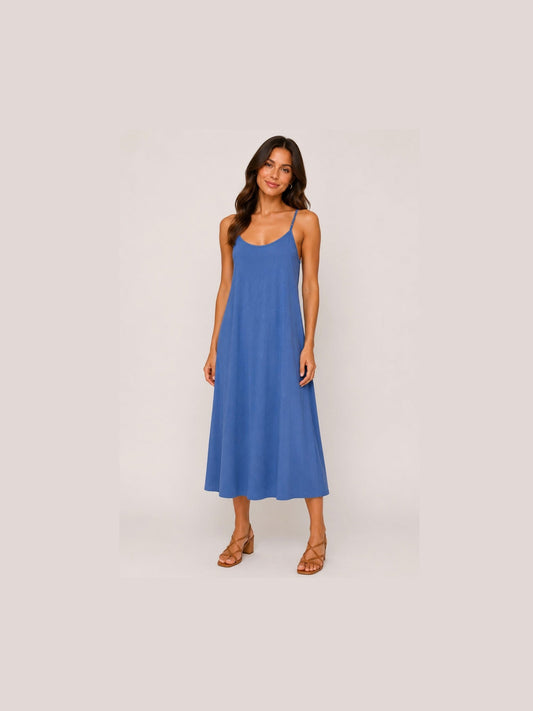 Woven Dress - Blue