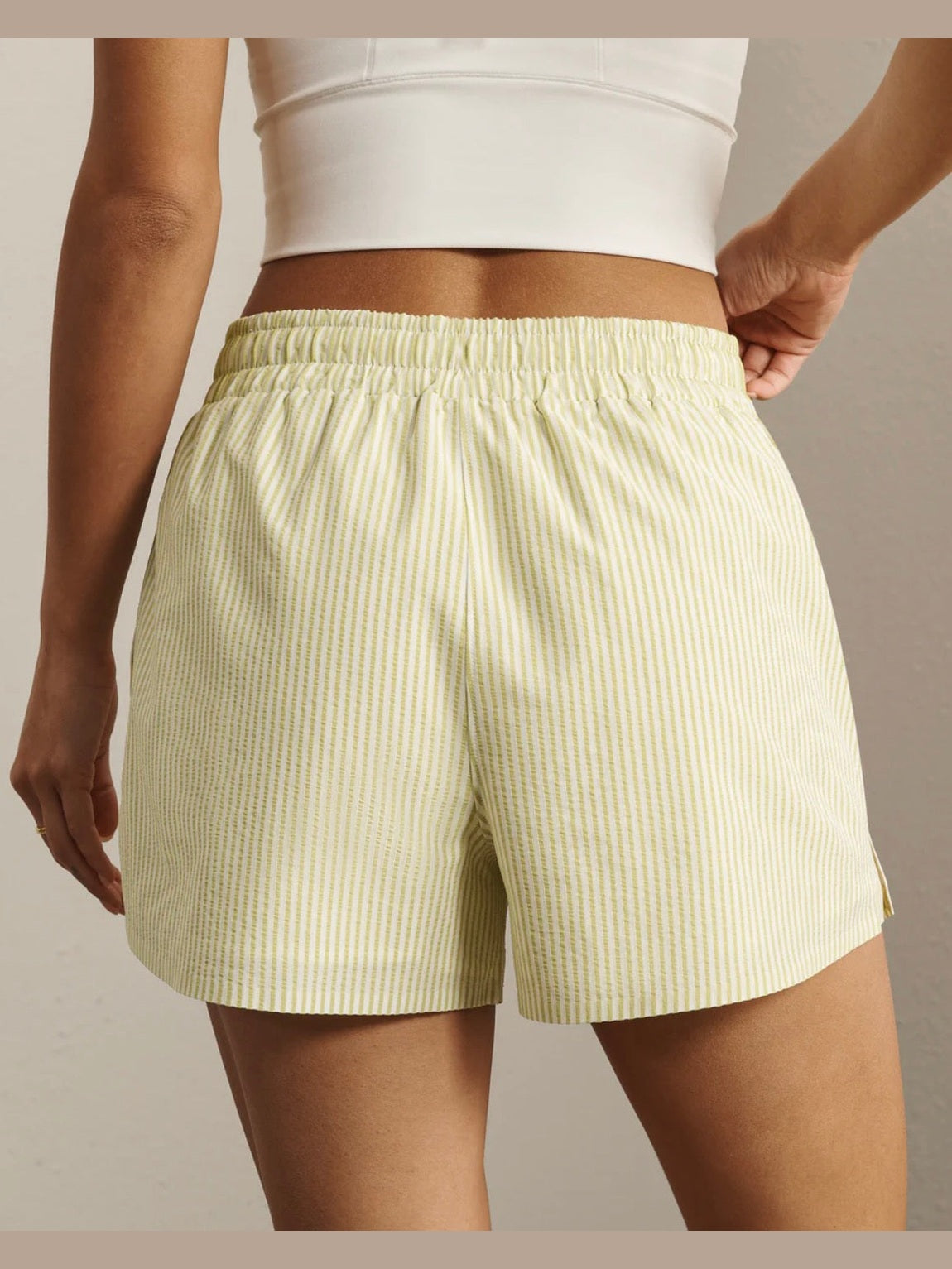 SaltAir Shorts - Citron Seersucker
