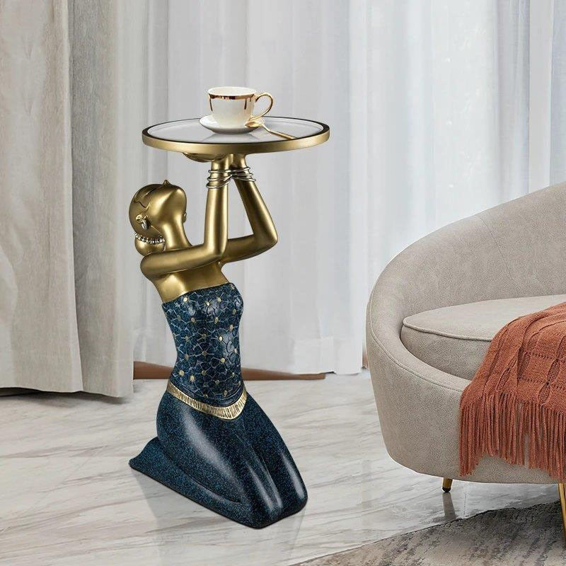 ArtZ® Woman Sculpture Tray Table
