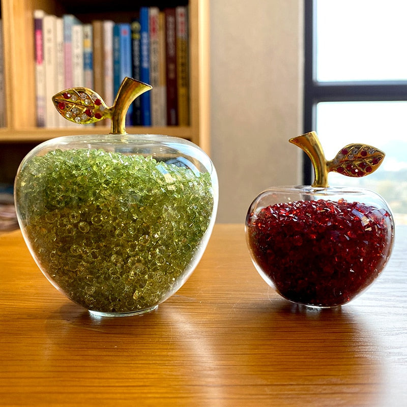 ArtZ® Handmade Crystal Apple Figurine