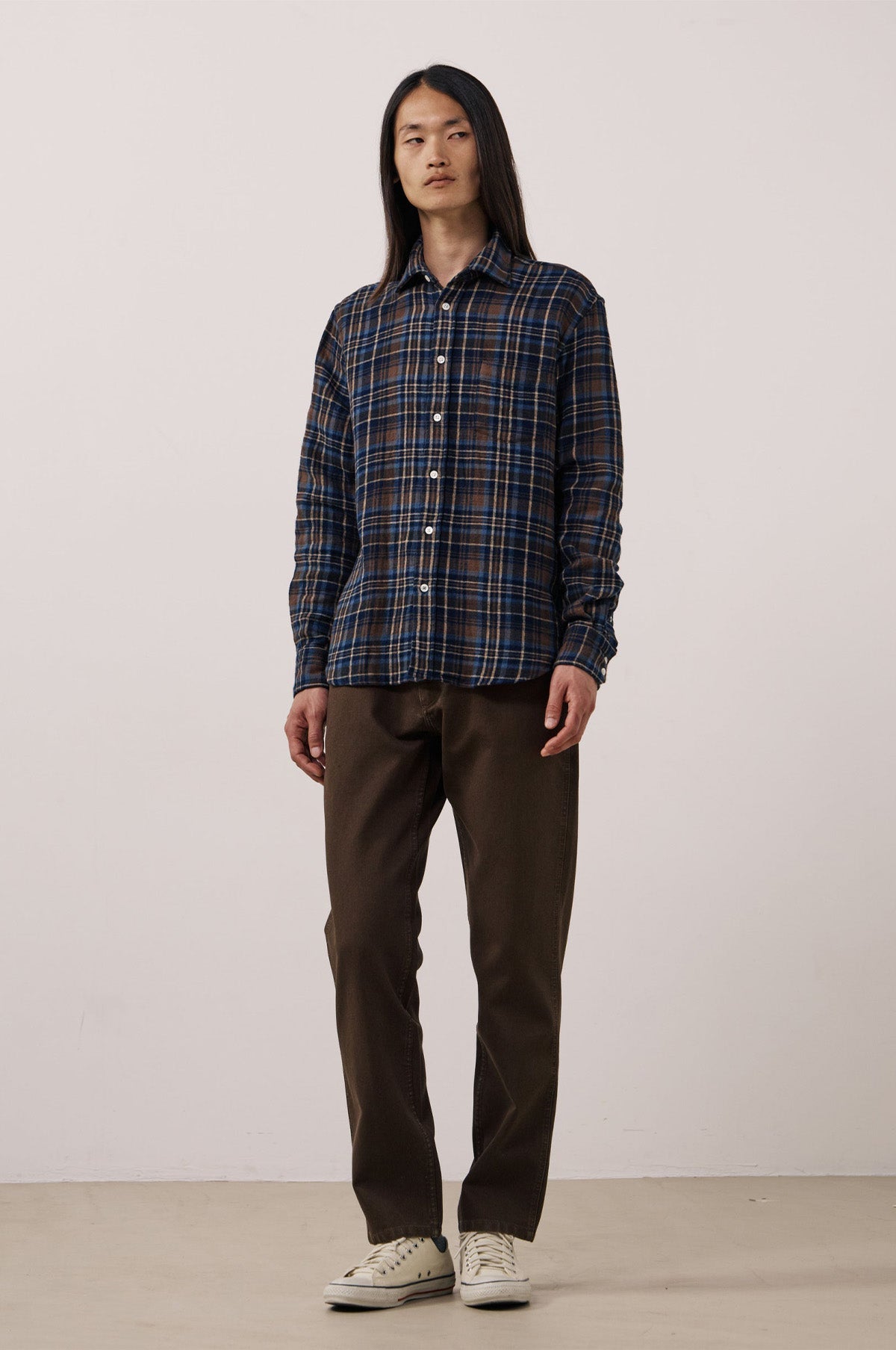 Paul Shirt Brown & Blue