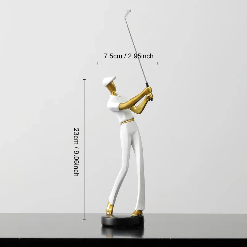 ArtZ® Nordic Abstract Golfer Sculptures