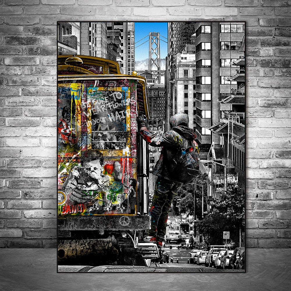 ArtZ® San Francisco Streetcar Painting