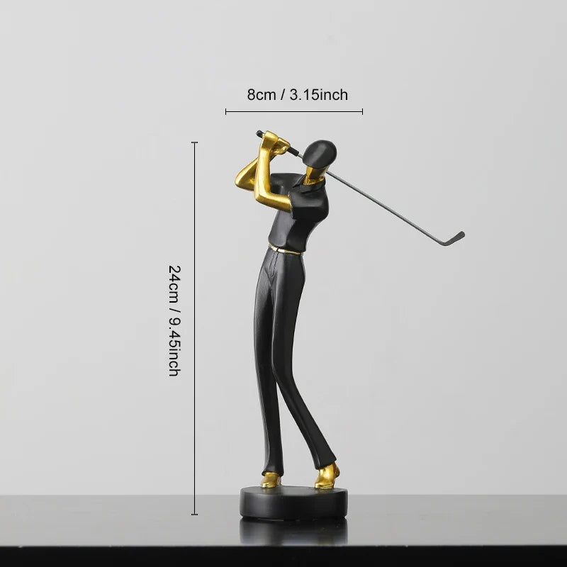 ArtZ® Nordic Abstract Golfer Sculptures