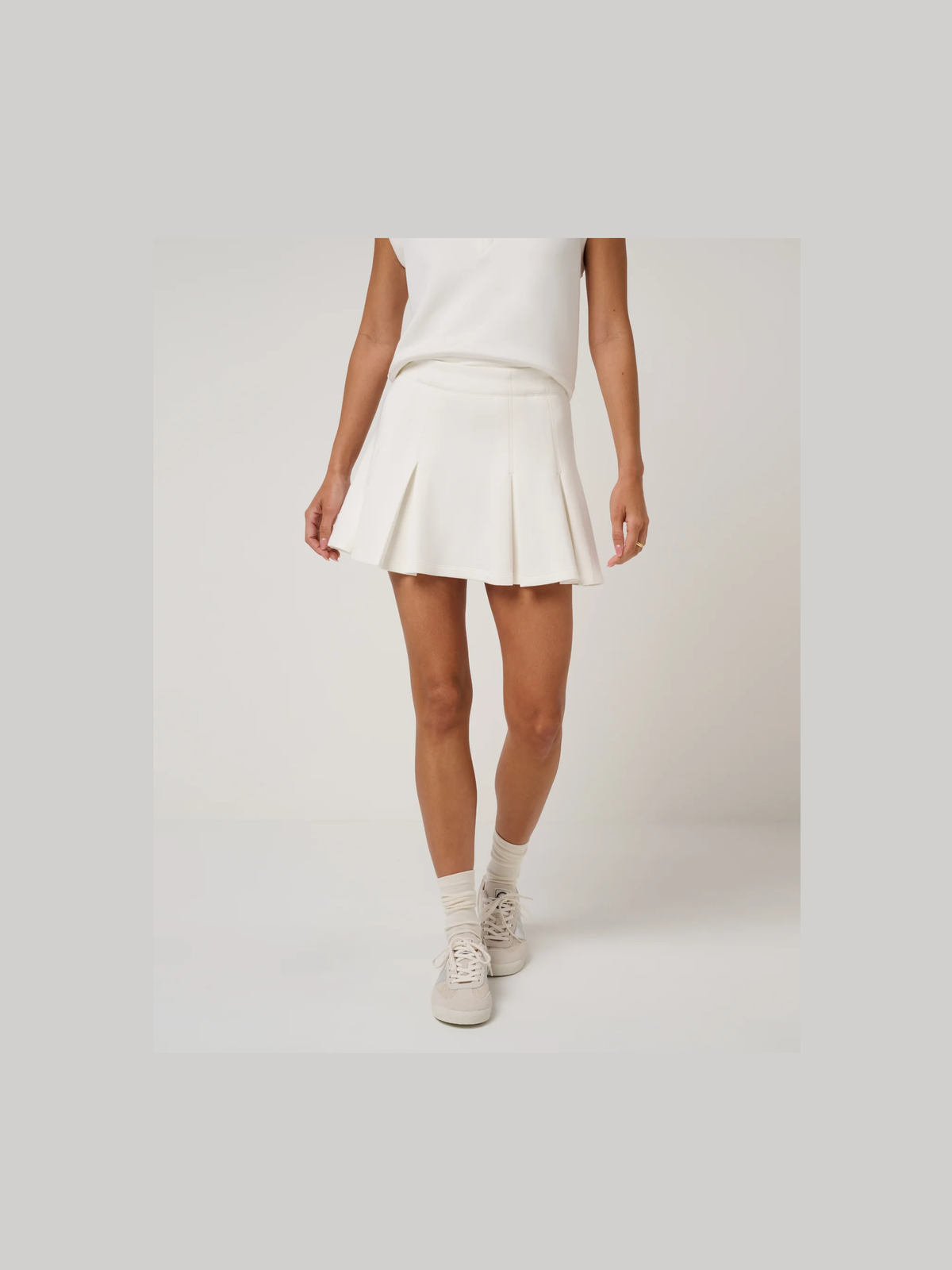 Skyloft Soft Pleated Skort - Snow White
