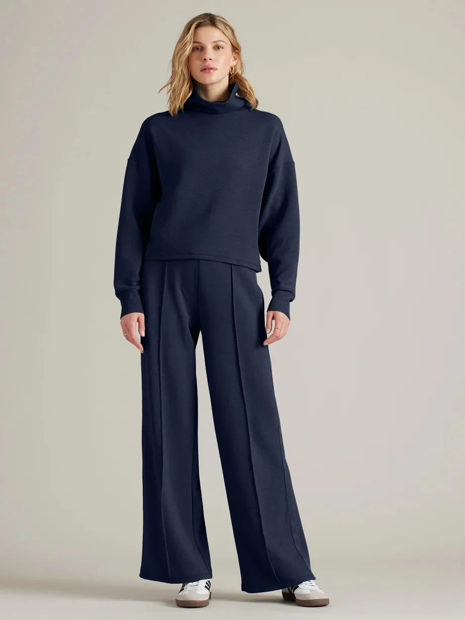 Dream Glow Mock Neck - Navy