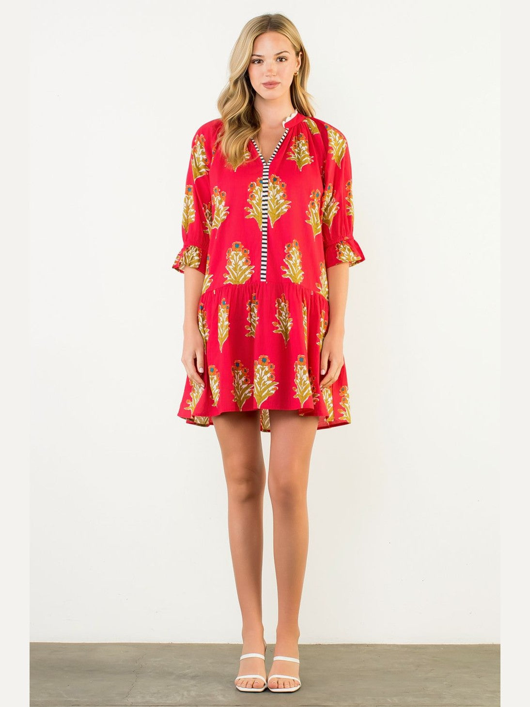 Floral V-Neck Dress