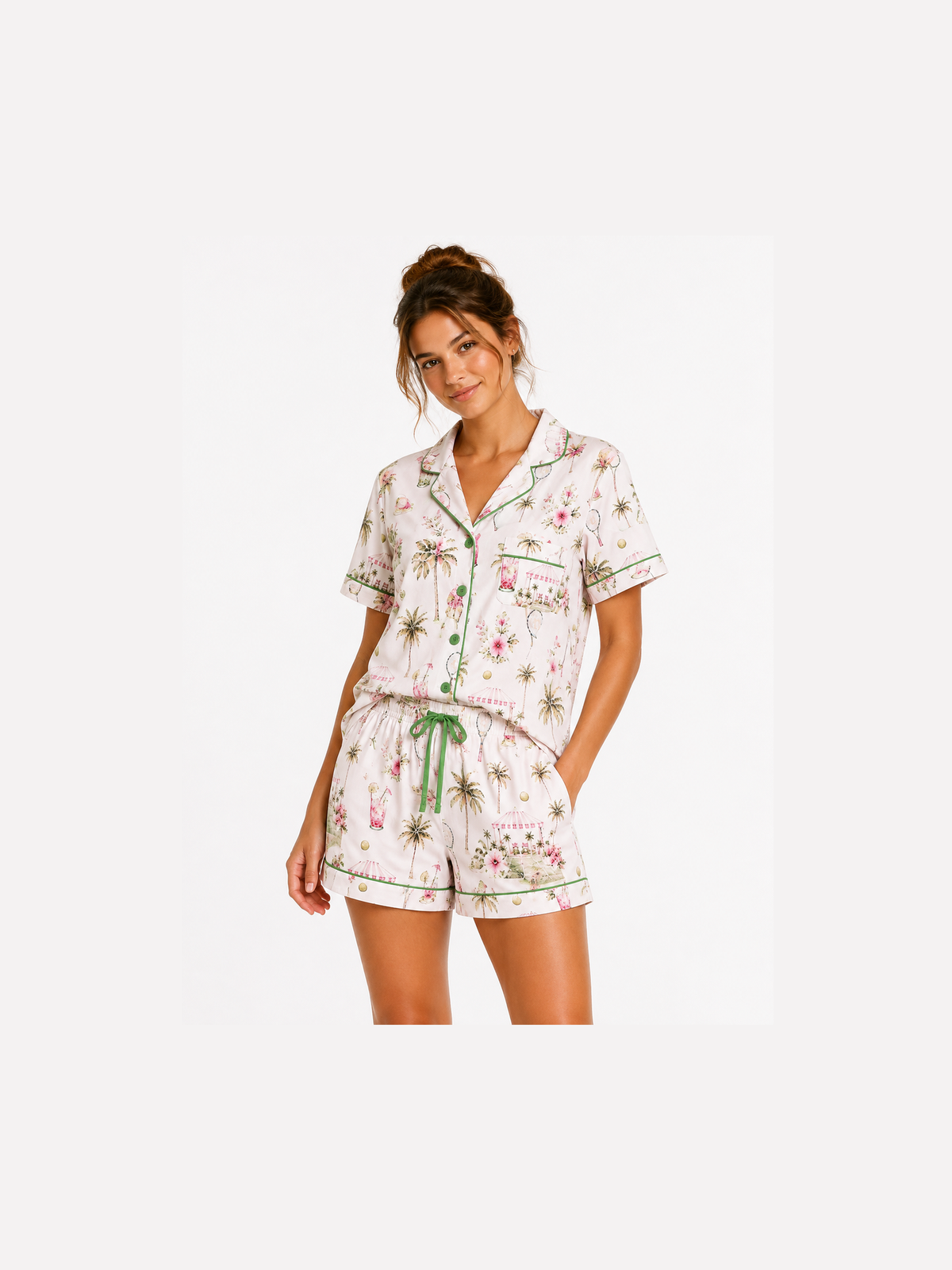 Palm Beach Tennis Bamboo Pajama Set