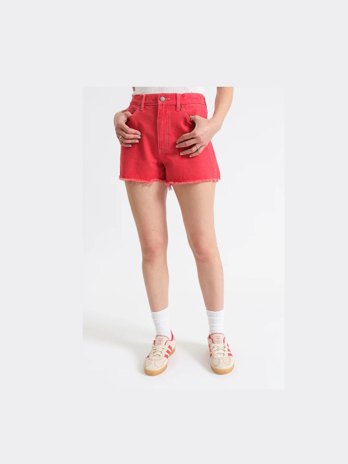 Troublemaker High Rise Short - Chili Pepper Chili