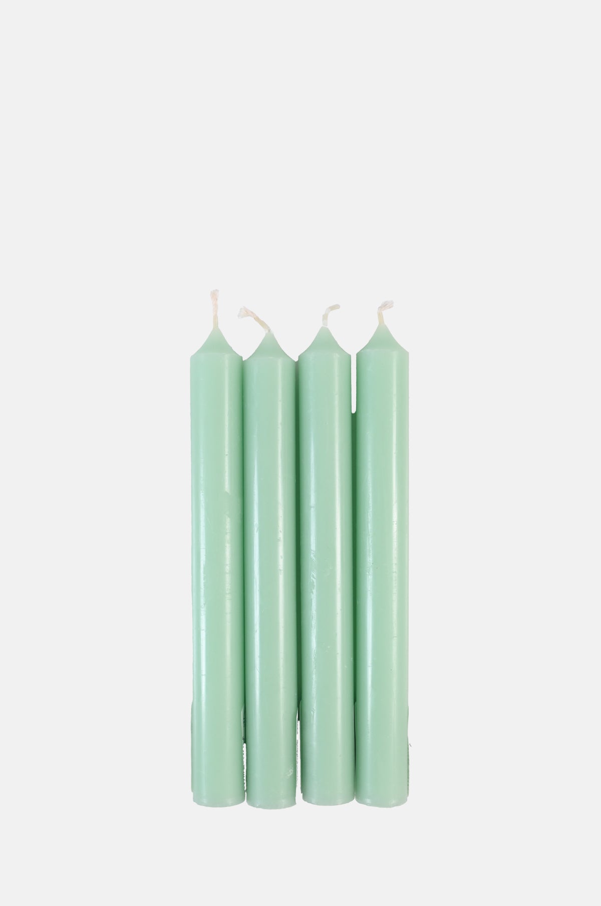 Box of 12 Dinner Candles Vert Pastel