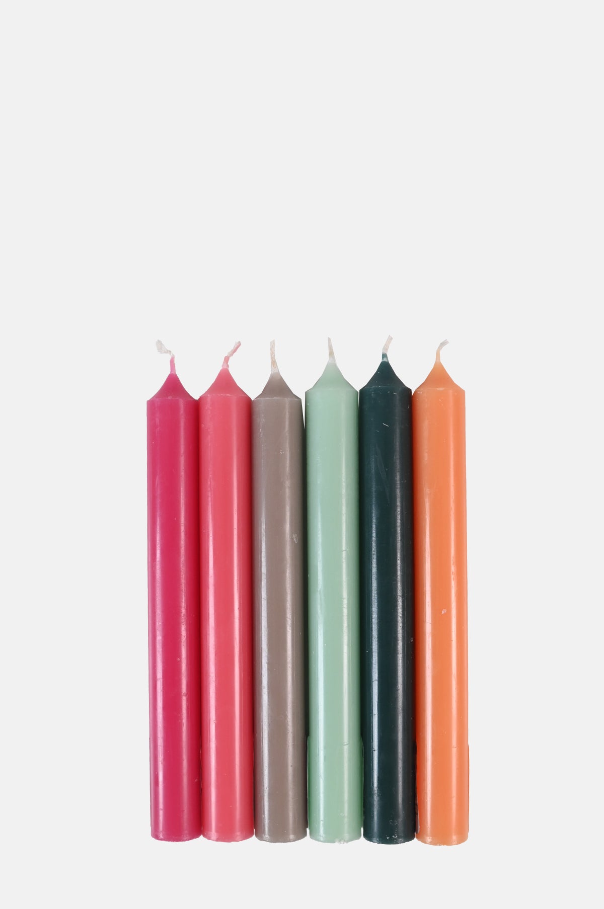 Set of 12 Cut Flower Garden Mix Dinner Candles