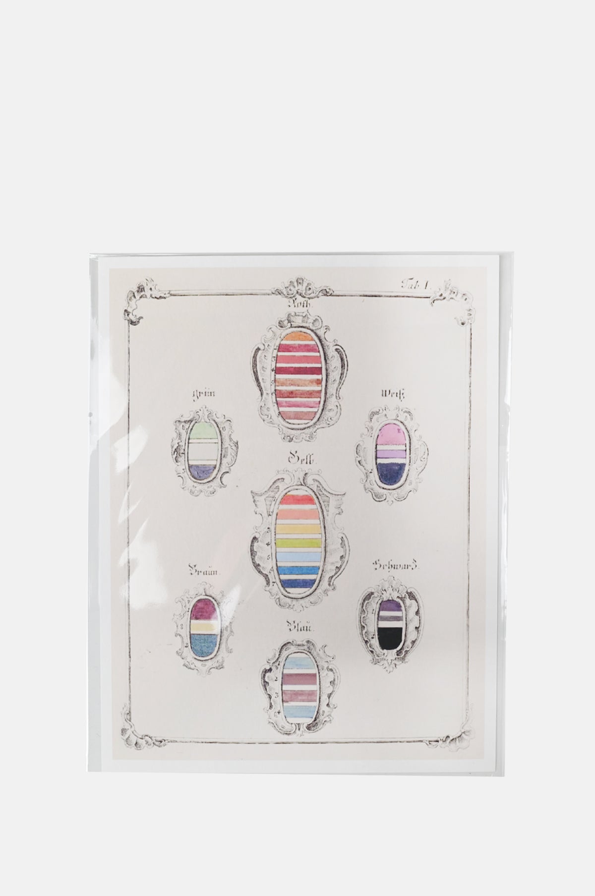 Color Spectrum Shields Art Print