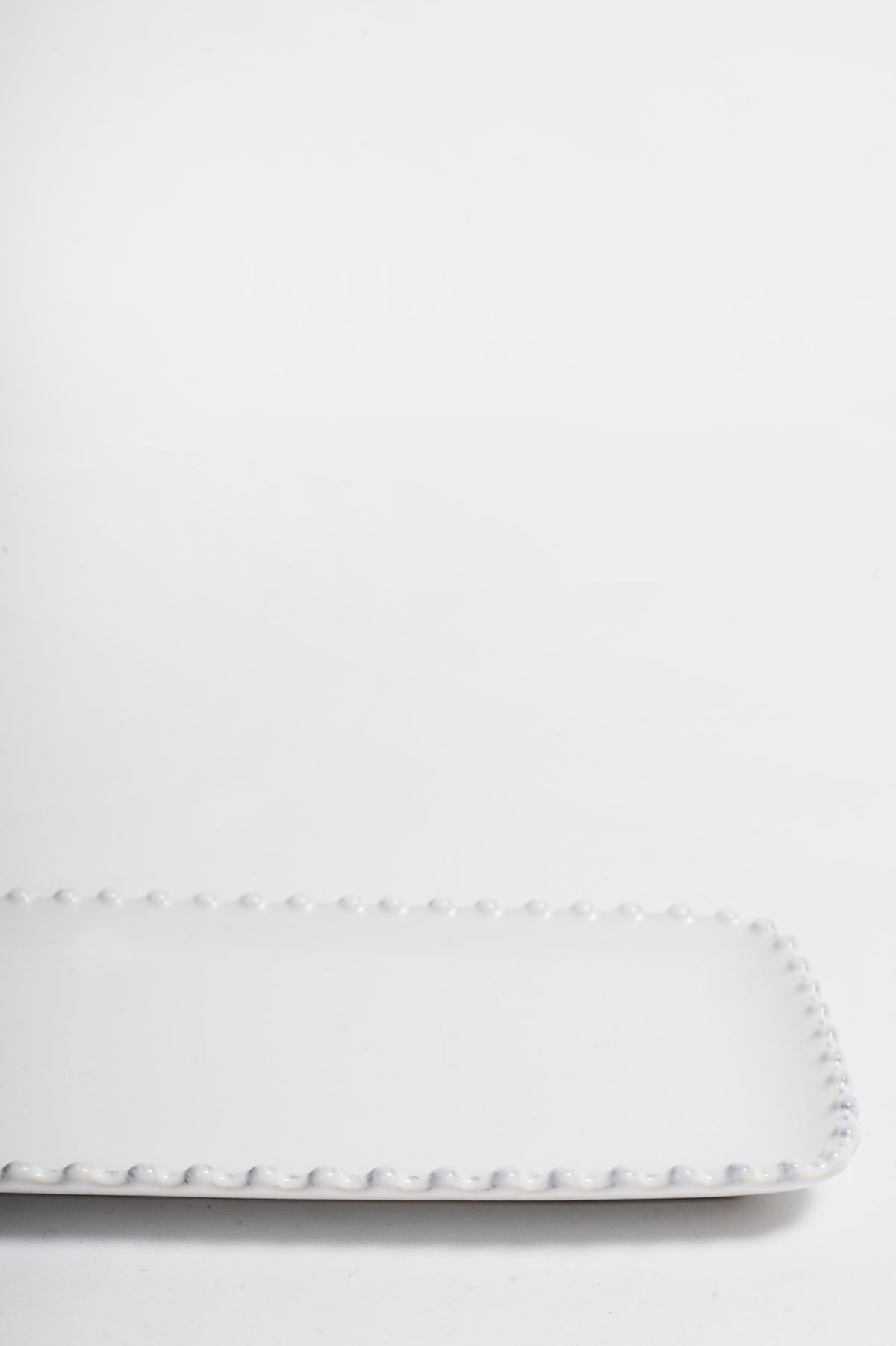 Pearl White Rectangular Tray