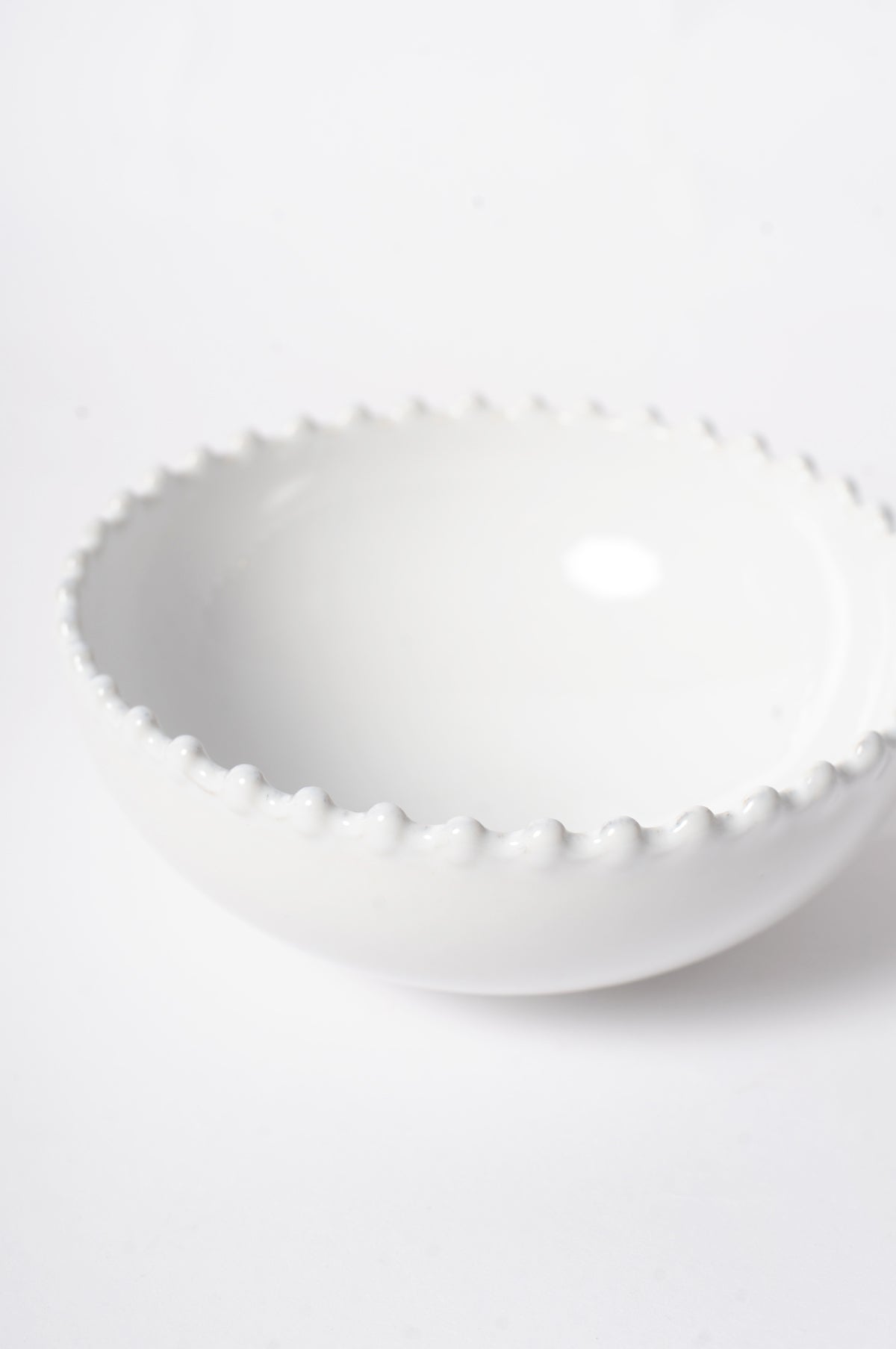 Pearl White Low Bowl