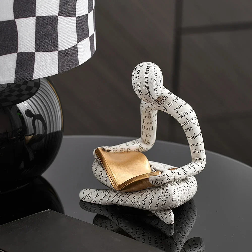 ArtZ® Amused Nordic Reading Sculpture