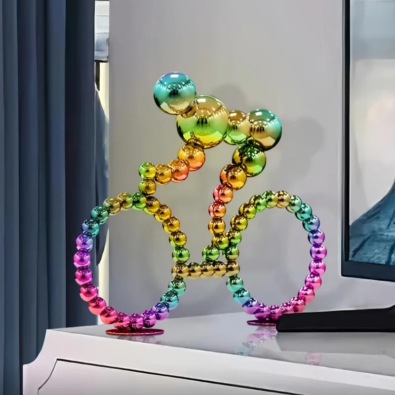 ArtZ® Stainless Steel Bubble Bike Sculpture