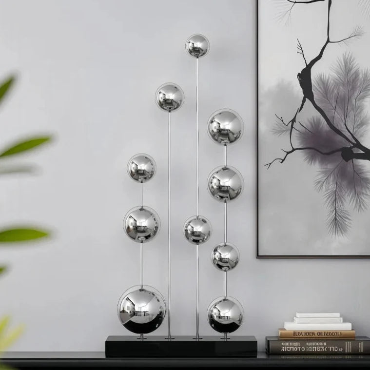 ArtZ® Mirror Orbit Stainless Steel Ball Sculpture
