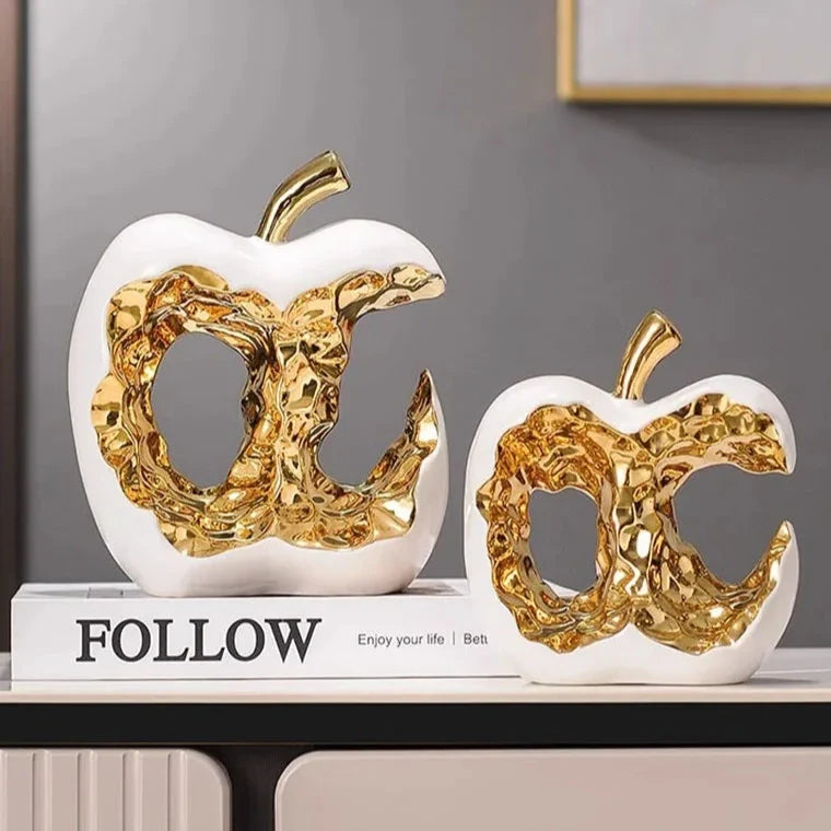 ArtZ® Golden Glow Apple Sculpture