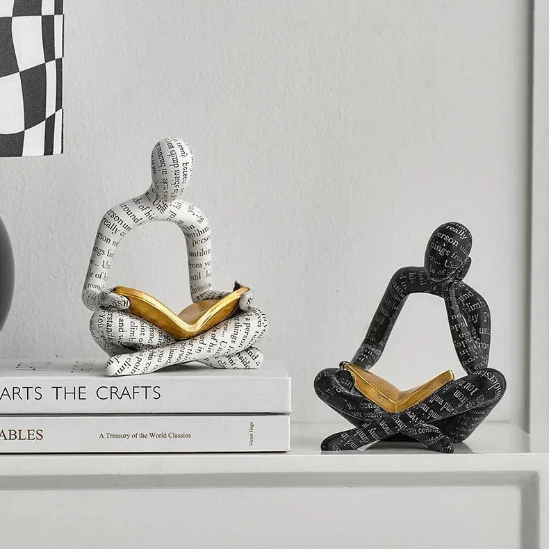 ArtZ® Amused Nordic Reading Sculpture