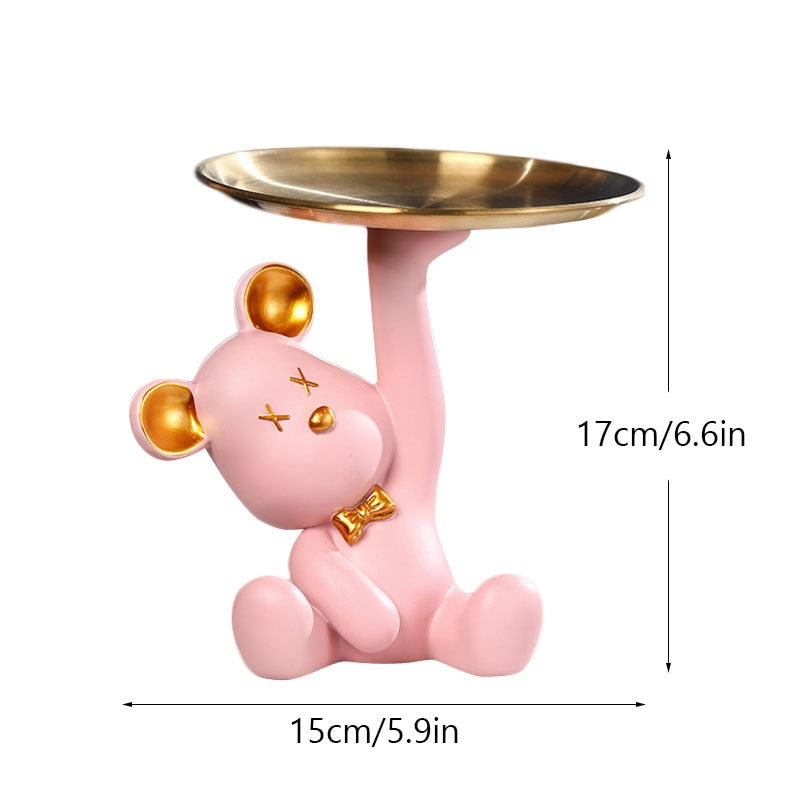 ArtZ® Bear Sculpture Table Tray