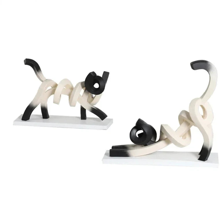ArtZ® Meowdern Lines Cat Sculpture