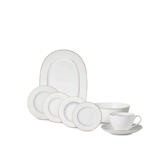 Anmut Gold Dinner Set- 38 Pcs for 6 Persons