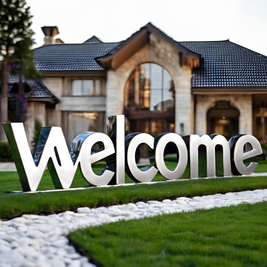 ArtZ® Stainless Steel Welcome Sculpture