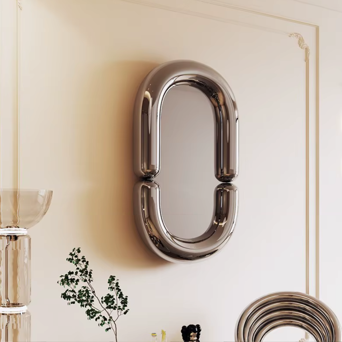 ArtZ® Opal Whirl Stainless Steel Hanging Sculpture