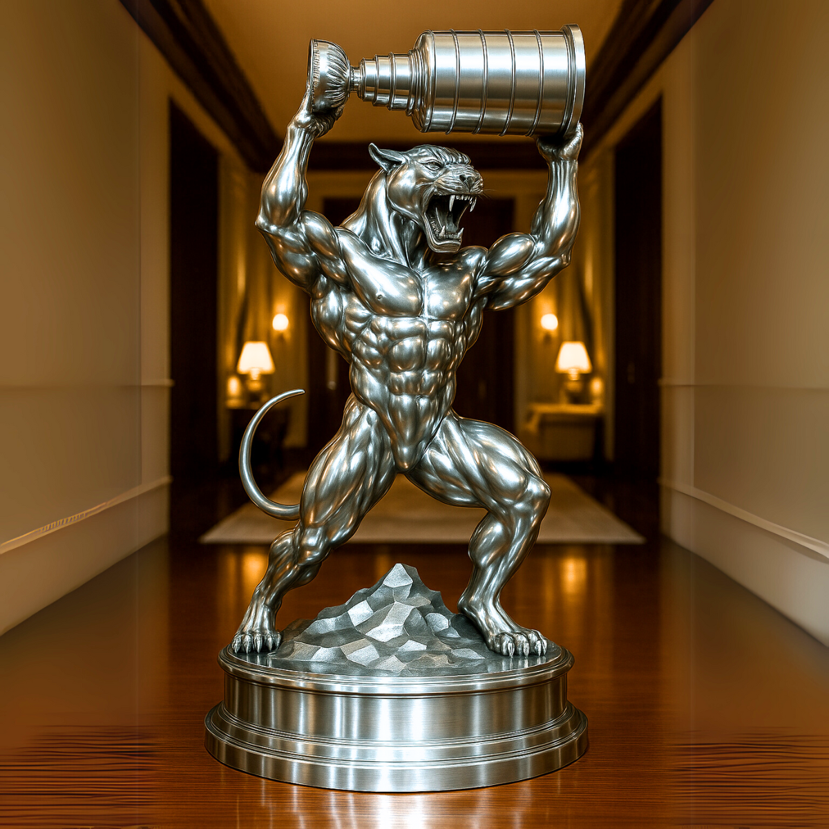OSO Stainless Steel We Are The Champions Sculpture