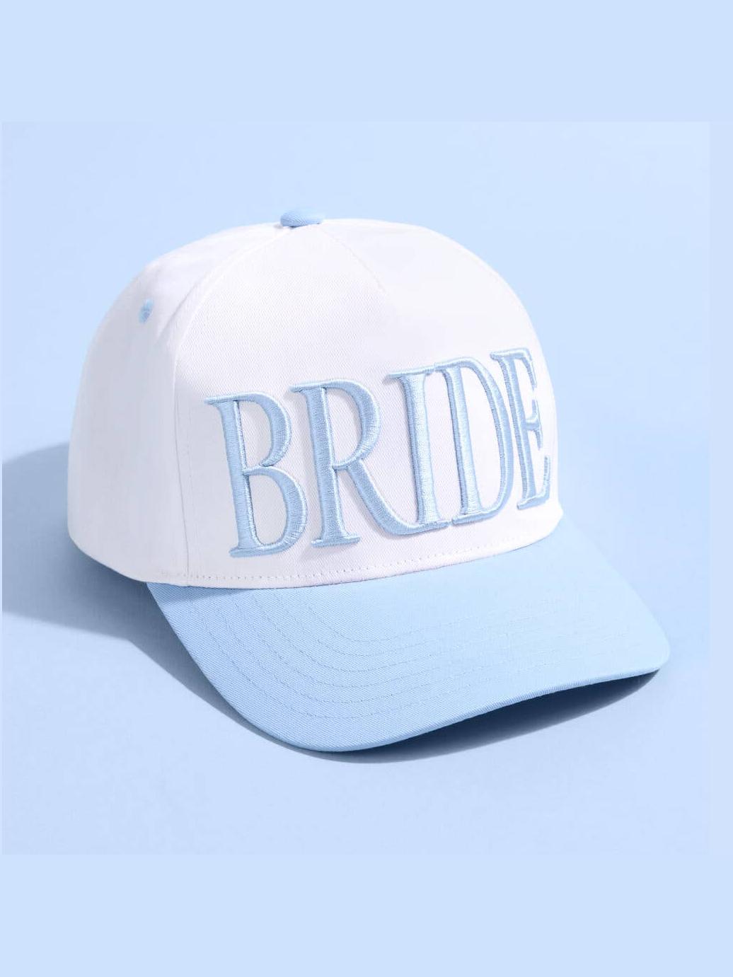 Something Blue Hat - Embroidered Hat, Bride Gift, Bachelorette