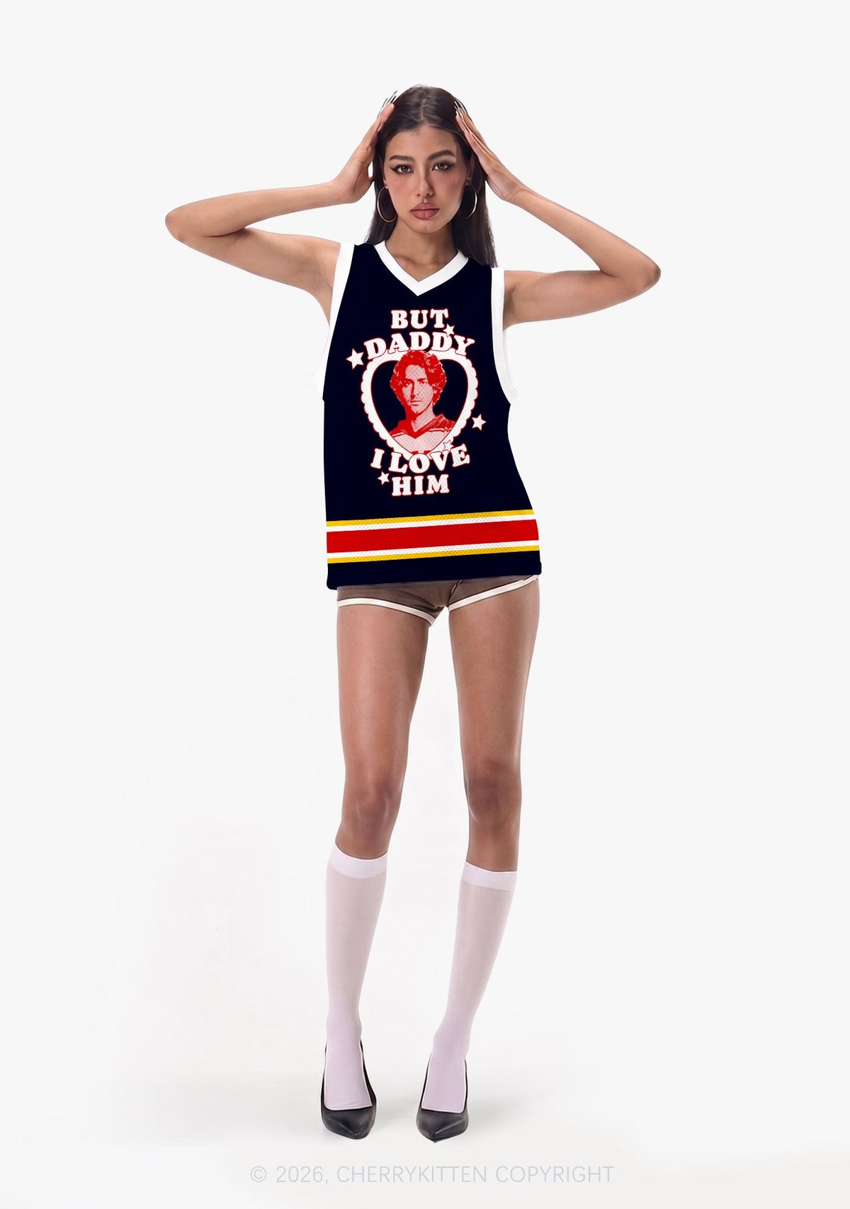 But Daddy I Love Him JL Y2K Sport Jersey Tank Cherrykitten