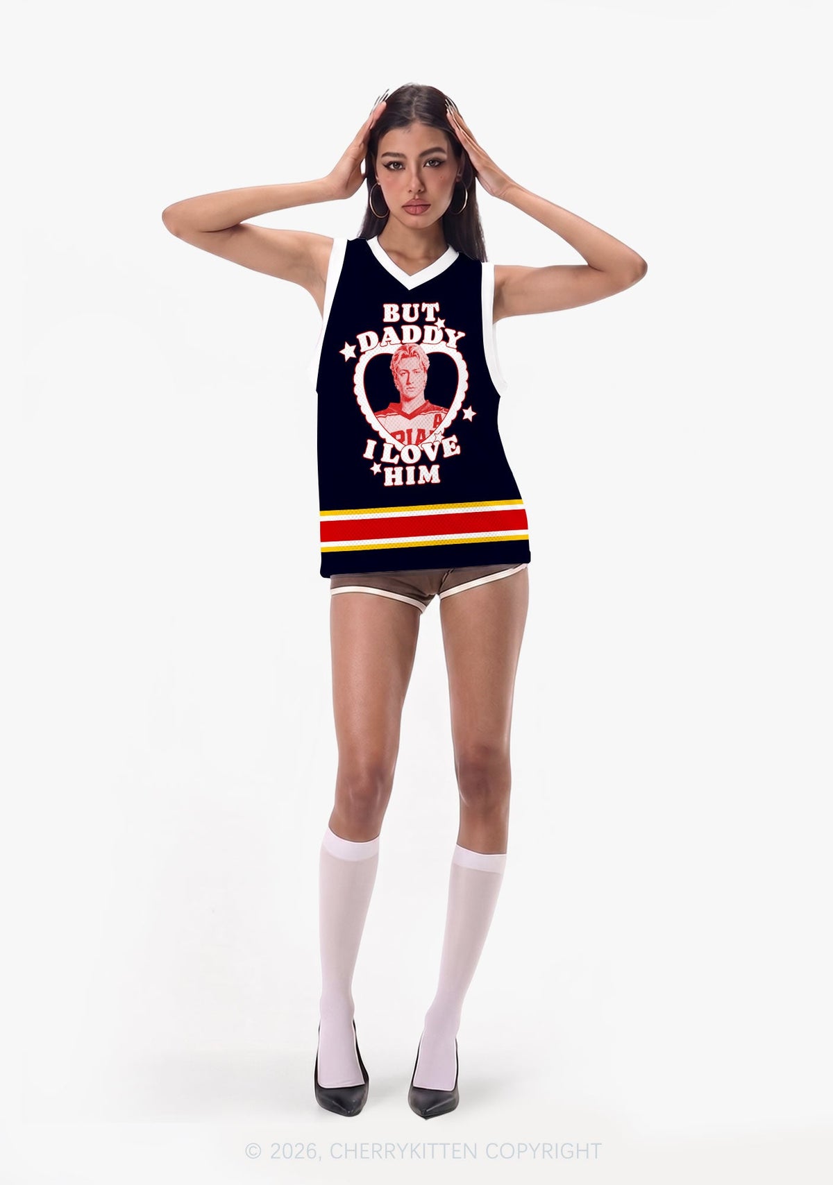 But Daddy I Love Him DL Y2K Sport Jersey Tank Cherrykitten