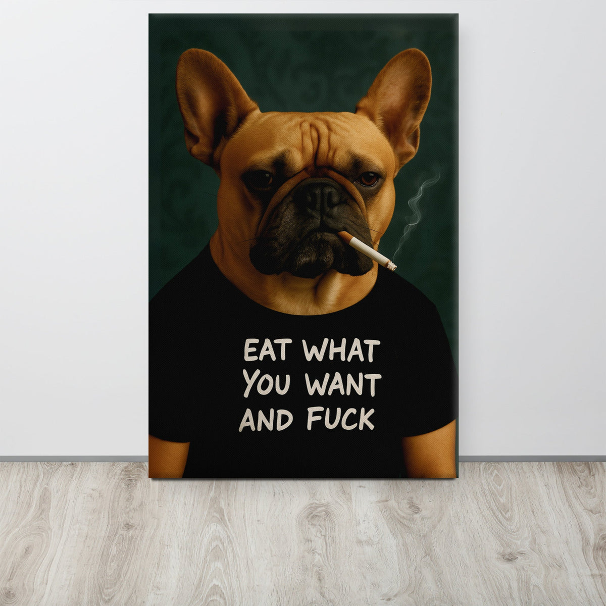 ArtZ® Frenchie With An Attitude Painting