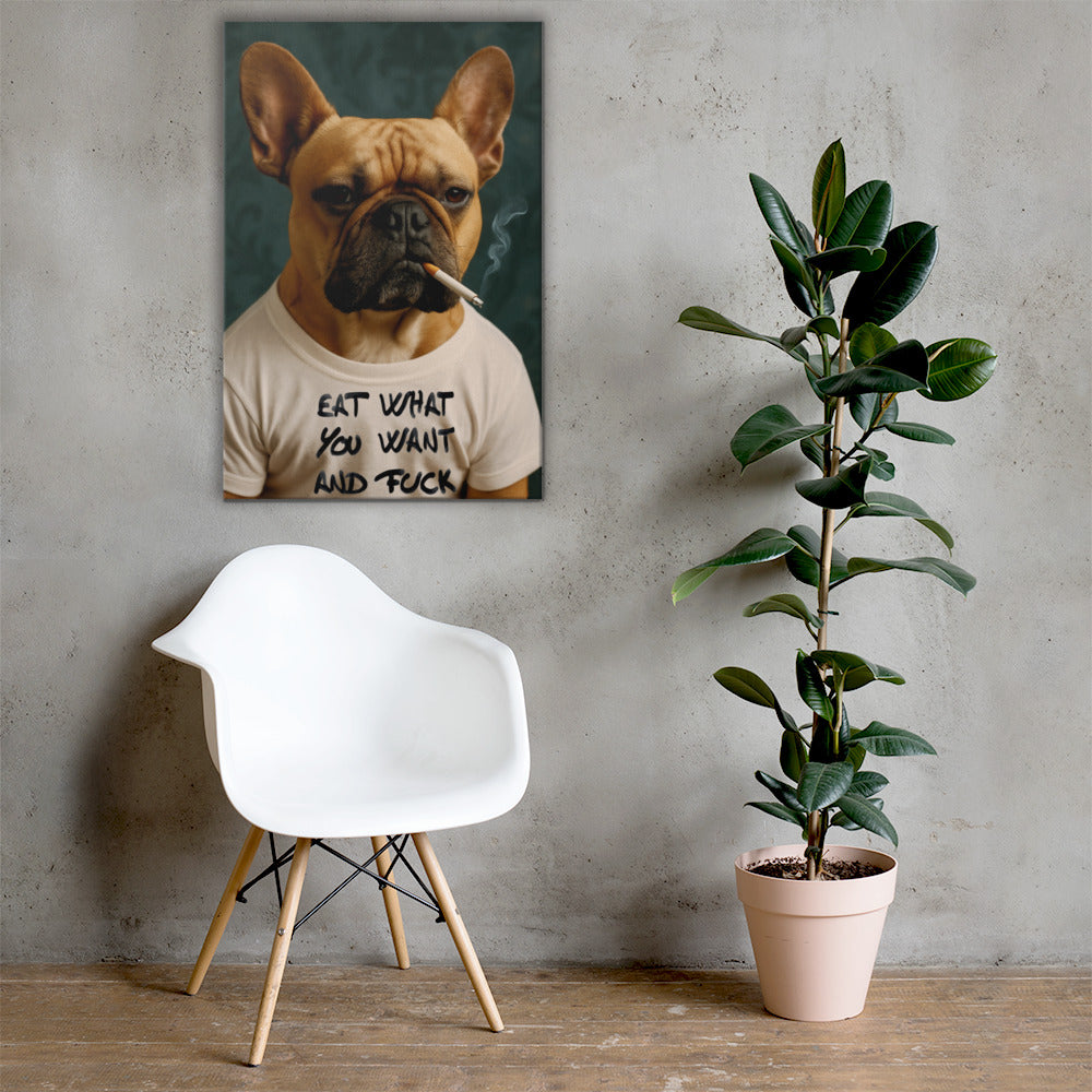 ArtZ® Frenchie With An Attitude Painting
