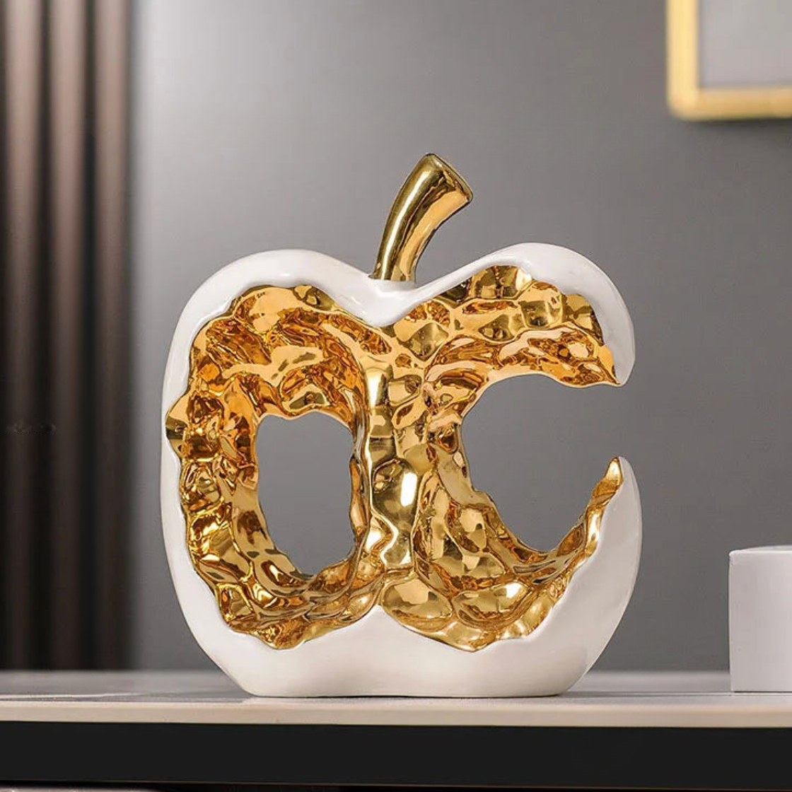 ArtZ® Golden Glow Apple Sculpture