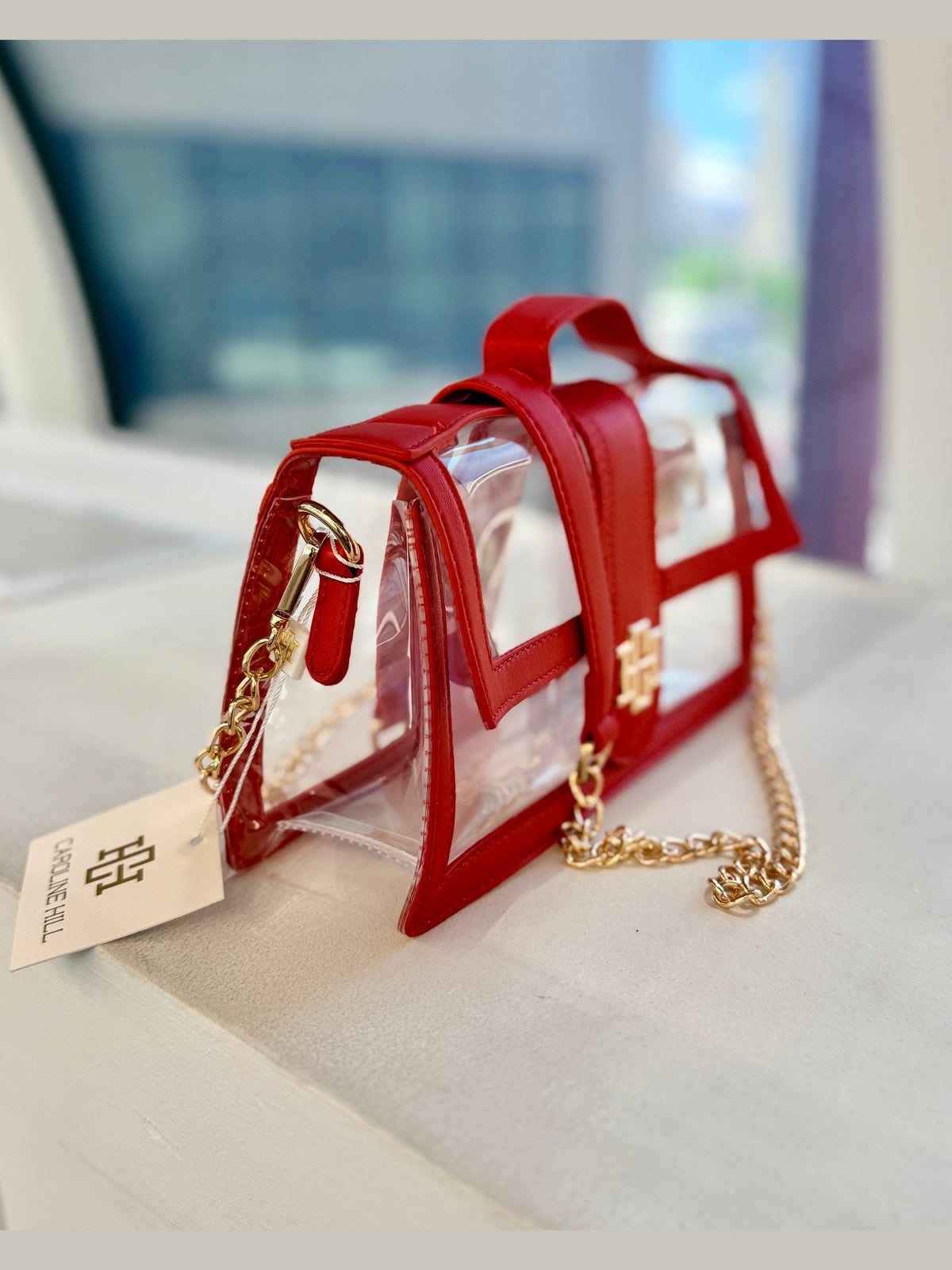 Grace Clear Bag - Red