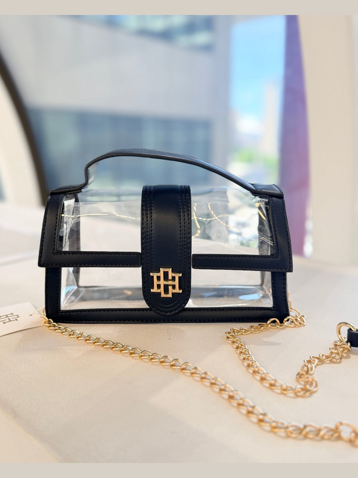 Grace Clear Bag - Navy