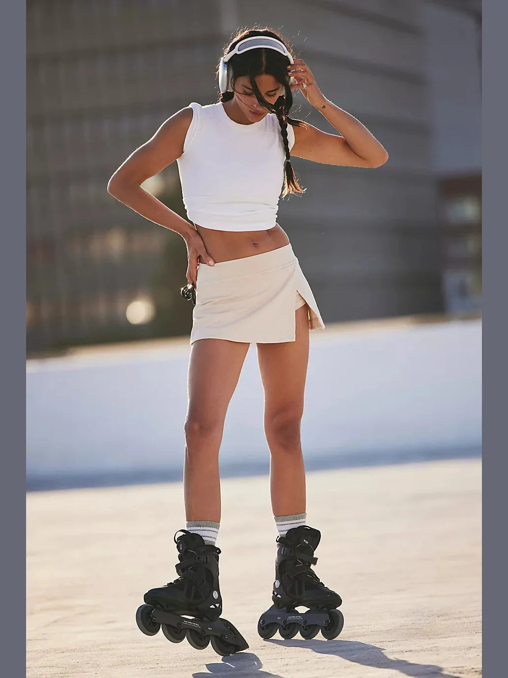 Hot Shot Mini Skort - Cappuccino