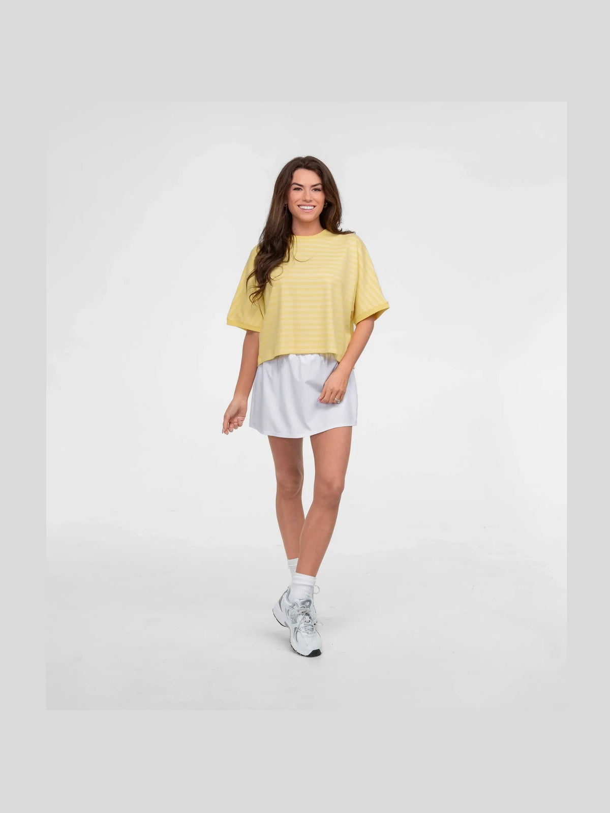 On The Line SS Top - Lemon Drop